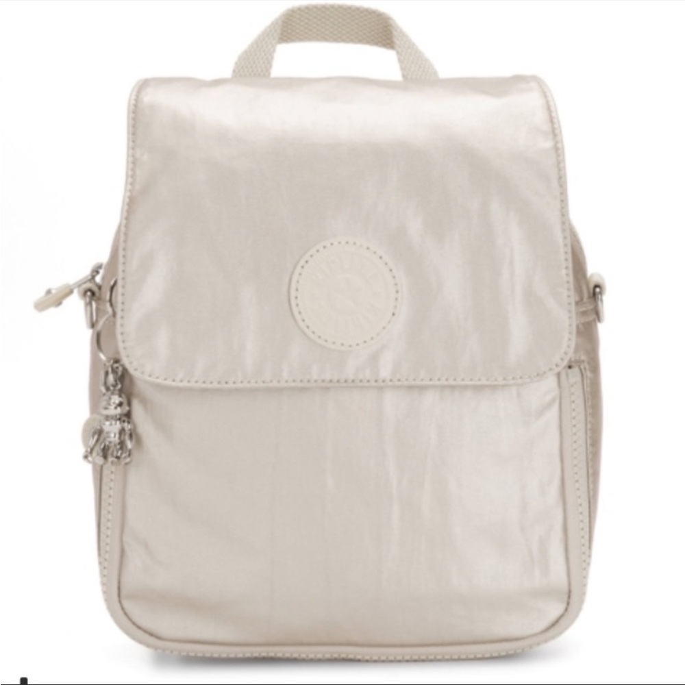 Kipling ,ANNIC Convertible NWT Silver Cloud Metal